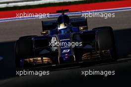 Marcus Ericsson (SWE) Sauber C36. 28.04.2017. Formula 1 World Championship, Rd 4, Russian Grand Prix, Sochi Autodrom, Sochi, Russia, Practice Day.