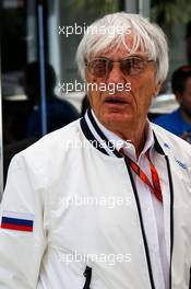 Bernie Ecclestone (GBR). 28.04.2017. Formula 1 World Championship, Rd 4, Russian Grand Prix, Sochi Autodrom, Sochi, Russia, Practice Day.