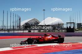 Kimi Raikkonen (FIN) Ferrari SF70H. 28.04.2017. Formula 1 World Championship, Rd 4, Russian Grand Prix, Sochi Autodrom, Sochi, Russia, Practice Day.