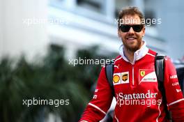 Sebastian Vettel (GER) Ferrari. 28.04.2017. Formula 1 World Championship, Rd 4, Russian Grand Prix, Sochi Autodrom, Sochi, Russia, Practice Day.