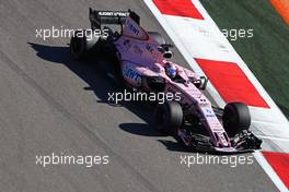 Sergio Perez (MEX) Sahara Force India F1   28.04.2017. Formula 1 World Championship, Rd 4, Russian Grand Prix, Sochi Autodrom, Sochi, Russia, Practice Day.