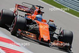 Fernando Alonso (ESP) McLaren F1  28.04.2017. Formula 1 World Championship, Rd 4, Russian Grand Prix, Sochi Autodrom, Sochi, Russia, Practice Day.