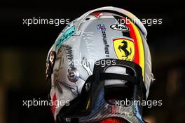 Sebastian Vettel (GER) Ferrari with a #BillyWhizz message of support for injured F4 driver Billy Monger on his helmet. 28.04.2017. Formula 1 World Championship, Rd 4, Russian Grand Prix, Sochi Autodrom, Sochi, Russia, Practice Day.