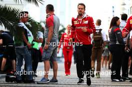 Sebastian Vettel (GER) Ferrari. 28.04.2017. Formula 1 World Championship, Rd 4, Russian Grand Prix, Sochi Autodrom, Sochi, Russia, Practice Day.