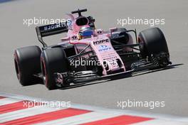 Sergio Perez (MEX) Sahara Force India F1   28.04.2017. Formula 1 World Championship, Rd 4, Russian Grand Prix, Sochi Autodrom, Sochi, Russia, Practice Day.