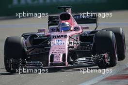 Sergio Perez (MEX) Sahara Force India F1   29.04.2017. Formula 1 World Championship, Rd 4, Russian Grand Prix, Sochi Autodrom, Sochi, Russia, Qualifying Day.