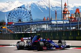 Carlos Sainz Jr (ESP) Scuderia Toro Rosso STR12. 29.04.2017. Formula 1 World Championship, Rd 4, Russian Grand Prix, Sochi Autodrom, Sochi, Russia, Qualifying Day.