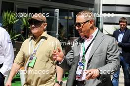 Boris Rotenberg (RUS) SMP Bank and SGM Group Co-Owner (Right). 30.04.2017. Formula 1 World Championship, Rd 4, Russian Grand Prix, Sochi Autodrom, Sochi, Russia, Race Day.