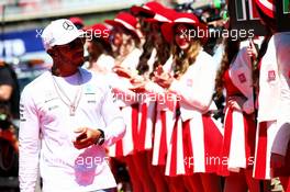 Lewis Hamilton (GBR) Mercedes AMG F1 on the drivers parade. 30.04.2017. Formula 1 World Championship, Rd 4, Russian Grand Prix, Sochi Autodrom, Sochi, Russia, Race Day.