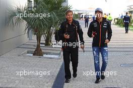Sergio Perez (MEX) Sahara Force India F1   30.04.2017. Formula 1 World Championship, Rd 4, Russian Grand Prix, Sochi Autodrom, Sochi, Russia, Race Day.