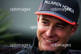 Stoffel Vandoorne (BEL) McLaren. 27.04.2017. Formula 1 World Championship, Rd 4, Russian Grand Prix, Sochi Autodrom, Sochi, Russia, Preparation Day.
