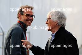 Bernie Ecclestone (GBR) with Jacques Villeneuve (CDN). 27.04.2017. Formula 1 World Championship, Rd 4, Russian Grand Prix, Sochi Autodrom, Sochi, Russia, Preparation Day.