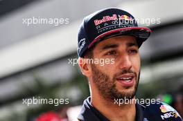 Daniel Ricciardo (AUS) Red Bull Racing with the media. 27.04.2017. Formula 1 World Championship, Rd 4, Russian Grand Prix, Sochi Autodrom, Sochi, Russia, Preparation Day.
