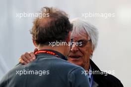 Bernie Ecclestone (GBR) with Jacques Villeneuve (CDN). 27.04.2017. Formula 1 World Championship, Rd 4, Russian Grand Prix, Sochi Autodrom, Sochi, Russia, Preparation Day.