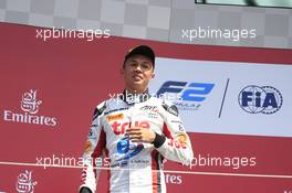 Race 2, the podium, 2nd Alexander  Albon (THA) ART Grand Prix 09.07.2017. FIA Formula 2 Championship, Rd 5, Spielberg, Austria, Sunday.