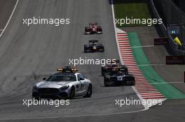 Race 2, the safety car leads Artem Markelov (RUS) Russian Time and the rest of the group 09.07.2017. FIA Formula 2 Championship, Rd 5, Spielberg, Austria, Sunday.