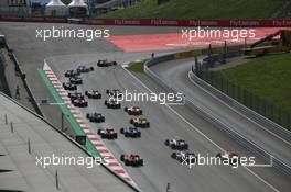 Race start 08.07.2017. FIA Formula 2 Championship, Rd 5, Spielberg, Austria, Saturday.
