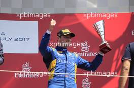 Race 2, the podium: 3d place Olivier Rowland (GBR) DAMS 09.07.2017. FIA Formula 2 Championship, Rd 5, Spielberg, Austria, Sunday.