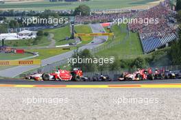 Race start 08.07.2017. FIA Formula 2 Championship, Rd 5, Spielberg, Austria, Saturday.