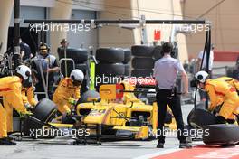 Race 1, Pit stop, Norman Nato (FRA) Pertamina Arden 15.04.2017. FIA Formula 2 Championship, Rd 1, Sakhir, Bahrain, Saturday.