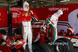 Race 1, Charles Leclerc (MON) PREMA Racing and Antonio Fuoco (ITA) PREMA Racing 15.04.2017. FIA Formula 2 Championship, Rd 1, Sakhir, Bahrain, Saturday.