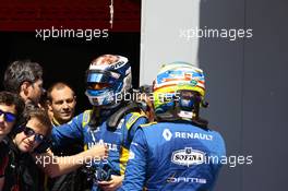 Race 2, Nicolas Latifi (CAN) Dams and Oliver Rowland (GBR) DAMS 14.05.2017. FIA Formula 2 Championship, Rd 2, Barcelona, Spain, Sunday.