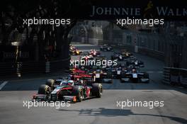 Race 2, Start of the race 27.05.2017. FIA Formula 2 Championship, Rd 3, Monte Carlo, Monaco, Saturday.
