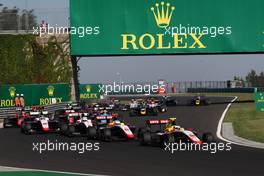 Race 2, Start of the race 30.07.2017. GP3 Series, Rd 4, Budapest, Hungary, Sunday.