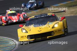 Oliver Gavin (GBR) / Tommy Milner (USA) / Jordan Taylor (USA) #64 Corvette Racing GM Chevrolet Corvette C7.R. 04.06.2017. Le Mans 24 Hour, Testing, Le Mans, France.