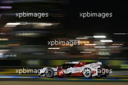 Mike Conway (GBR) / Kamui Kobayashi (JPN) / Stephane Sarrazin (FRA) #07 Toyota Gazoo Racing Toyota TS050 Hybrid. FIA World Endurance Championship, Le Mans 24 Hours - Practice and Qualifying, Wednesday 14th June 2017. Le Mans, France.