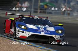 Ryan Briscoe (AUS) / Richard Westbrook (GBR) / Scott Dixon (NZL) #69 Ford Chip Ganassi Team USA Ford GT. FIA World Endurance Championship, Le Mans 24 Hours - Practice and Qualifying, Wednesday 14th June 2017. Le Mans, France.