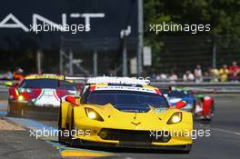 Corvette Racing GM - Corvette C7 R LMGTE Pro - Jan MAGNUSSEN, Antonio GARCIA, Jordan TAYLOR 14.06.2017-18.06.2016 Le Mans 24 Hour Race 2017, Le Mans, France