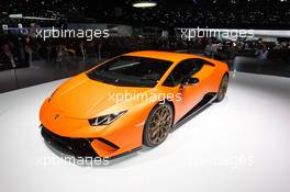 Lamborghini Huracan Performante 07-08.03.2017. Geneva International Motor Show, Geneva, Switzerland. www.xpbimages.com, EMail: requests@xpbimages.com - copy of publication required for printed pictures. Every used picture is fee-liable. © Copyright: Photo4 / XPB Images