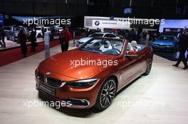 BMW 4 Series Cabrio 07-08.03.2017. Geneva International Motor Show, Geneva, Switzerland. www.xpbimages.com, EMail: requests@xpbimages.com - copy of publication required for printed pictures. Every used picture is fee-liable. © Copyright: Photo4 / XPB Images