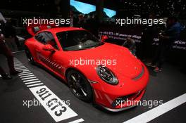 Porsche 911 GT3 07-08.03.2017. Geneva International Motor Show, Geneva, Switzerland. www.xpbimages.com, EMail: requests@xpbimages.com - copy of publication required for printed pictures. Every used picture is fee-liable. © Copyright: Photo4 / XPB Images