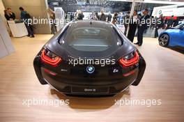 BMW I8 Frozen Black 07-08.03.2017. Geneva International Motor Show, Geneva, Switzerland. www.xpbimages.com, EMail: requests@xpbimages.com - copy of publication required for printed pictures. Every used picture is fee-liable. © Copyright: Photo4 / XPB Images