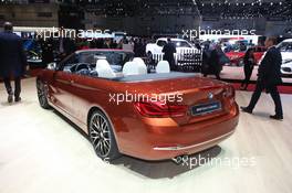 BMW 4 Series Cabrio 07-08.03.2017. Geneva International Motor Show, Geneva, Switzerland. www.xpbimages.com, EMail: requests@xpbimages.com - copy of publication required for printed pictures. Every used picture is fee-liable. © Copyright: Photo4 / XPB Images
