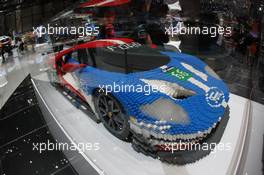 Lego celebrates Ford GT40 07-08.03.2017. Geneva International Motor Show, Geneva, Switzerland. www.xpbimages.com, EMail: requests@xpbimages.com - copy of publication required for printed pictures. Every used picture is fee-liable. © Copyright: Photo4 / XPB Images