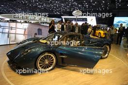 Pagani huayra roadster 07-08.03.2017. Geneva International Motor Show, Geneva, Switzerland. www.xpbimages.com, EMail: requests@xpbimages.com - copy of publication required for printed pictures. Every used picture is fee-liable. © Copyright: Photo4 / XPB Images