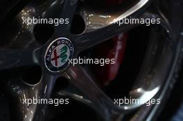 Alfa Romeo Giulia Quadrifoglio details 07-08.03.2017. Geneva International Motor Show, Geneva, Switzerland. www.xpbimages.com, EMail: requests@xpbimages.com - copy of publication required for printed pictures. Every used picture is fee-liable. © Copyright: Photo4 / XPB Images