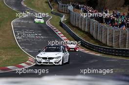 25.03.2017. VLN ADAC Westfalenfahrt, Round 1, Nürburgring, Germany.  Dirk Adorf, Philipp Eng, BMW M4 GT4, BMW Motorsport. This image is copyright free for editorial use © BMW AG