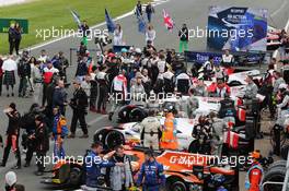The grid before the start of the race. 16.04.2017. FIA World Endurance Championship, Round 1, Silverstone, England, Sunday.