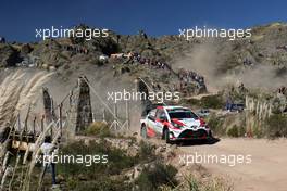 Juho Hanninen (FIN)-Kaj Lindstrom (FIN) Toyota Yaris WRC, Toyota Gazoo Racing WRT 28-30.04.2017. FIA World Rally Championship, Rd 5, Rally Argentina, Villa Carlos Paz, Argentina.