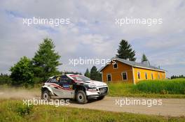 Tom Cave (GBR) -  James Morgan (GBR) Adapta AS World Rally Team, Hyundai i20 R5 27-30.07.2017. FIA World Rally Championship 2016, Rd 9, Rally Finland, Jyvaskyla, Finland.