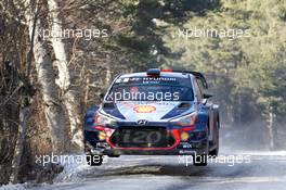 21.01.2017 - Thierry Neuville (BEL)-Nicolas Gilsoul (BEL) Hyundai i20 Coupe WRC, Hyundai Motorsport 19-22.01.2017 FIA World Rally Championship 2017, Rd 1, Monte Carlo, Monte Carlo, Monaco