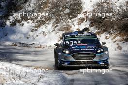 20.01.2017 - Ott Tanak (EAU)- Raigo Molder (EST), FORD FIESTA WRC, M-SPORT WORLD RALLY TEAM 19-22.01.2017 FIA World Rally Championship 2017, Rd 1, Monte Carlo, Monte Carlo, Monaco