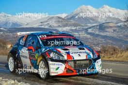 Quentin GIORDANO (FRA) - Thomas ROUX (FRA) PEUGEOT 208 19-22.01.2017 FIA World Rally Championship 2017, Rd 1, Monte Carlo, Monte Carlo, Monaco