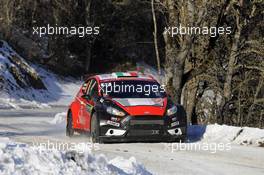 20.01.2017 - Andrea CRUGNOLA (ITA) - Michele FERRARA (ITA) FORD FIESTA 19-22.01.2017 FIA World Rally Championship 2017, Rd 1, Monte Carlo, Monte Carlo, Monaco