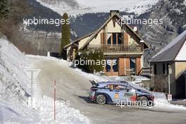 20.01.2017 - Thierry Neuville (BEL)-Nicolas Gilsoul (BEL) Hyundai i20 Coupe WRC, Hyundai Motorsport 19-22.01.2017 FIA World Rally Championship 2017, Rd 1, Monte Carlo, Monte Carlo, Monaco