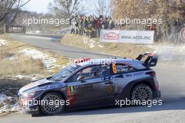 21.01.2017 - Dani Sordo (ESP)-Marc Marti (ESP), Hyundai New i20 WRC, Hyundai Motorsport 19-22.01.2017 FIA World Rally Championship 2017, Rd 1, Monte Carlo, Monte Carlo, Monaco
